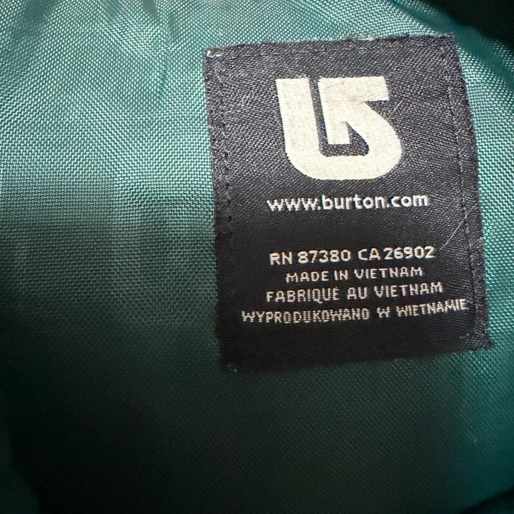 Burton Navy, Burgundy and Teal Canvas Backpack